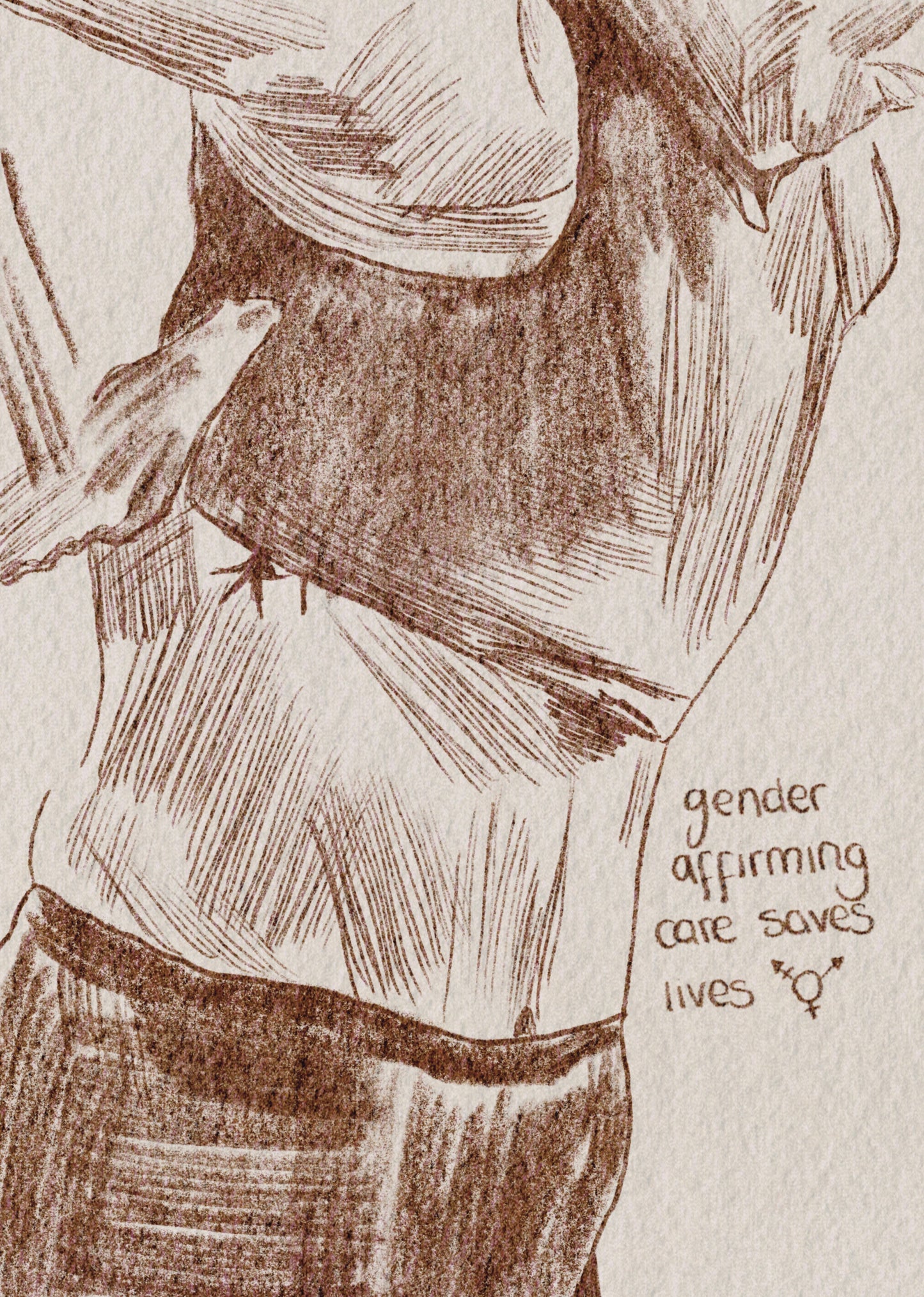 'Gender Affirming Care Saves Lives' Print