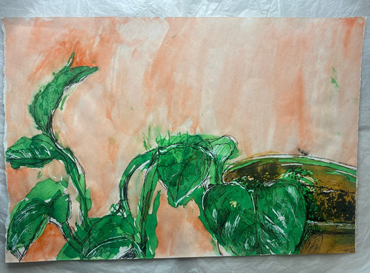 'UNTITLED' Plant Ink Piece