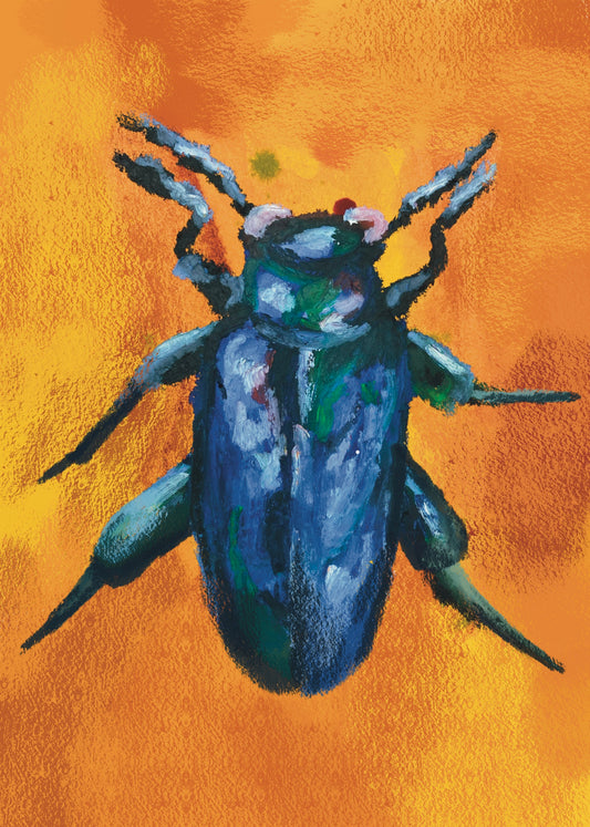 Blue Beetle Print